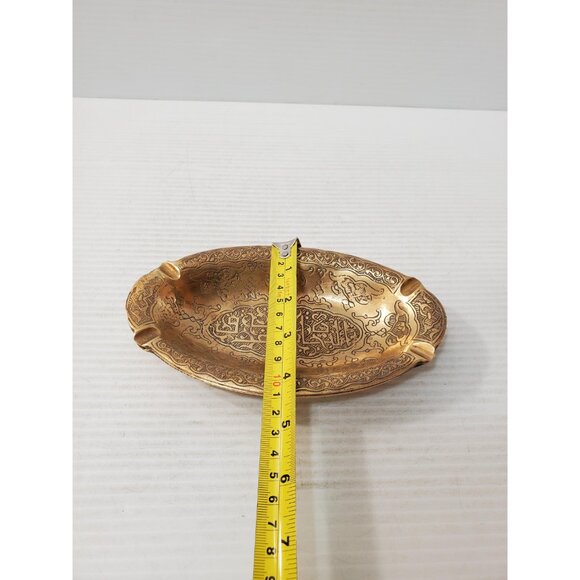 Vintage Brass Ashtray,Carved Ashtray,Articles for smoking, smoking acces… - Picture 9 of 10